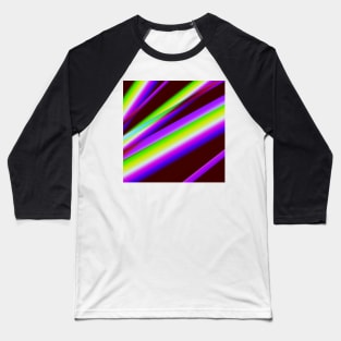 GREEN PURPLE BLACK ABSTRACT TEXTURE Baseball T-Shirt